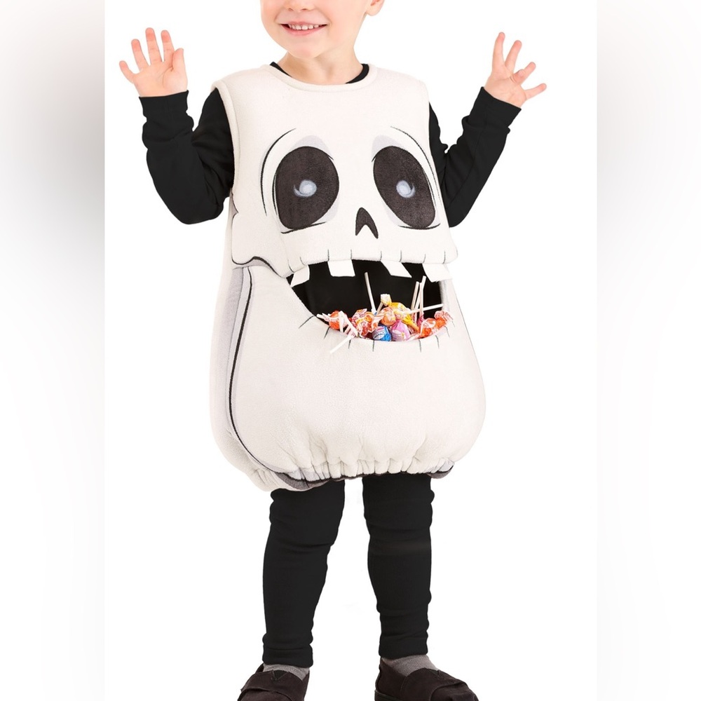 Feed Me Skeleton Costume Toddler Size XSmall